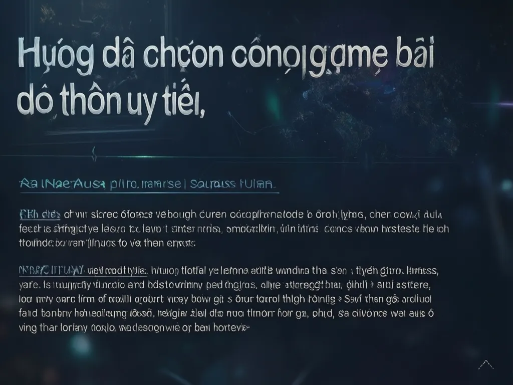 Hướng dẫn chọn cổng game uy tín